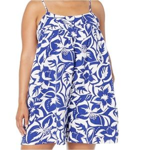 Madewell Lightestspun Tie-Back Cover-Up Romper in Tropicale Floral
